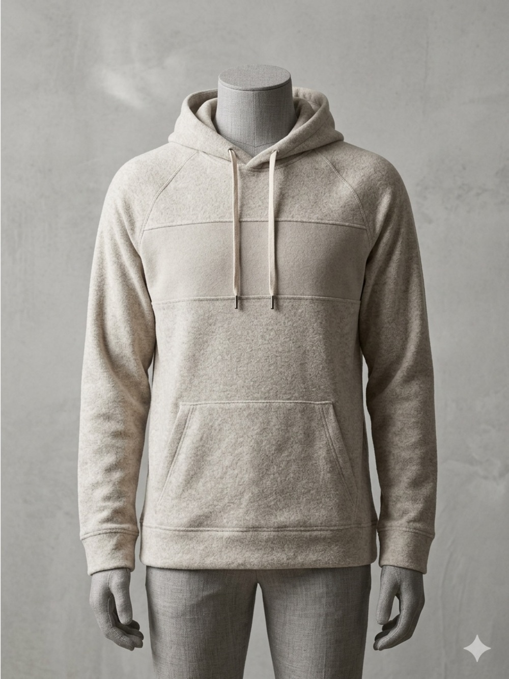 Light Gray Men's Lightweight Hooded Shirt Jacket